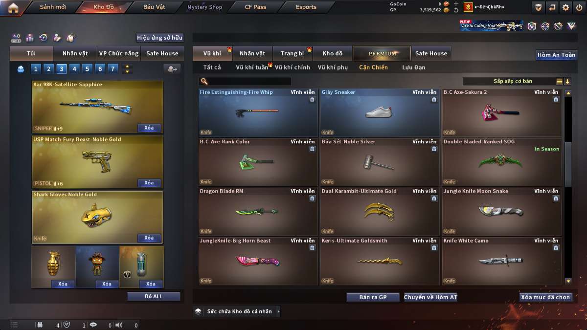 shop acc cf uy tin gia re
